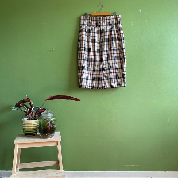 Plaid pencil skirt - Picture 2 of 7
